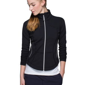 Lululemon Size 8  RARE Vintage Shape Up Jacket black Sage